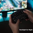 thumbnail image 2 of Mini Clavier Bluetooth avec Pavé Tactile et Clavier QWERTY, Clavier Sans Fil Portable Rétroéclairé Noir, 2 of 5
