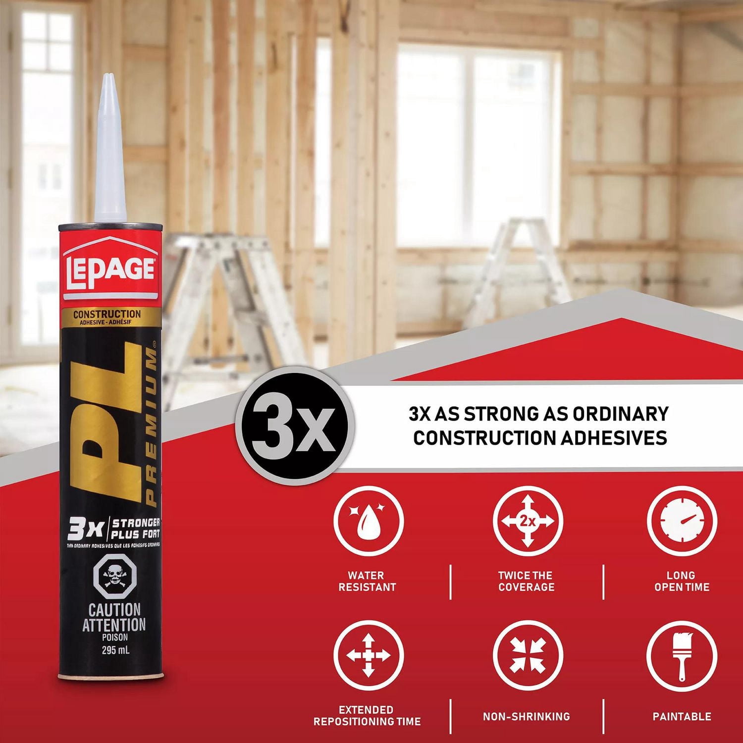 LePage 3x Stronger PL Premium Construction Adhesive