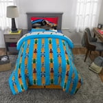 Hot Wheels "Fast Pace" Twin/Full Comforter et Oreiller