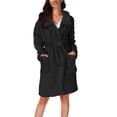 thumbnail image 2 of Kelon Peignoirs pour Femmes Liquidation Soldes Pyjamas en Coton pour Femmes Pyjamas d'Automne/hiver à Capuche pour la Maison Peignoir Thermique en Peluche Robe de Nuit, 2 of 6