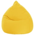 thumbnail image 1 of Fauteuil poire Gouchee Home Easy jaune – Tissu microfibre polyester doux avec rembourrage en billes de polystyrène, adapté aux adultes et aux adolescents, siège léger et portable pour dortoir ou salon, 1 of 8