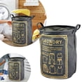 thumbnail image 1 of Patterned Linen Laundry Hamper Without Lid Large Open Top Stylish And Breathable Fabric For Bedroom Or Bathroom Easy And Durable Design And Load Collapsible Laundry Laundry Kids on Wheels Laundry, 1 of 3