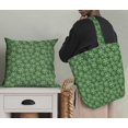 thumbnail image 5 of Soimoi Green Poly Georgette Fabric Snow Flakes Floral Printed Fabric 1 Yard 42 Inch Wide, 5 of 5