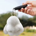 thumbnail image 3 of TopLLC Handmades Soft Bunny PomPom Charmss Bunny Car Key Chain Pendant Key Ring, 3 of 7