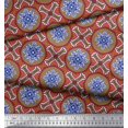 thumbnail image 3 of Soimoi Polyester Crepe Fabric Floral Mandala Print Sewing Fabric Yard 52 Inch Wide, 3 of 3