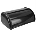 thumbnail image 3 of Roll Up Lid Steel Bread Box, Black, 3 of 6