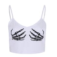 thumbnail image 4 of CEHVOM Womens Summer Fashion Magic Claw Print Tube Top Strap Close-fitting Vest, 4 of 5