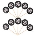 thumbnail image 1 of 20pcs Racing Wheel Cake Topper Tyre Dessert Cupcake Topper Inserts Racing Car Party Favor Supplies For Racing Theme Party Decoration Birthday, 1 of 5