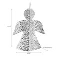 thumbnail image 2 of Christmas Hammered Metal Ornament Angel - Set of 12, 2 of 3