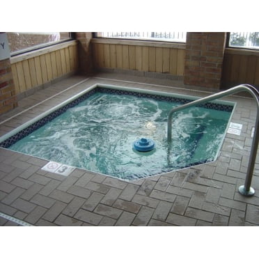 creating a wave. When the wave touches the sensing ring of the pool alarm