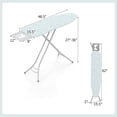 thumbnail image 3 of Costway Compact & Portable Ironing Board with Iron Rest Removable Cover Sturdy Metal Frame Blue, 3 of 9
