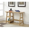 thumbnail image 2 of Convenience Concepts Designs2Go Trestle Desk in Off White Light Oak Wood Finish, 2 of 5