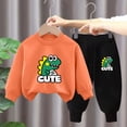 thumbnail image 3 of Pisexur Ensemble de Vêtements d'Automne pour Bébés Filles Garçons 2 Pcs Mode Décontractée Imprimé Mignon Manches Longues Col Rond Chandails en Molleton et Pantalons de Survêtement Ensemble de Survêtement pour Enfants Filles Garçons 3-8 Ans, 3 of 4