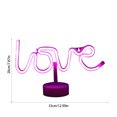 thumbnail image 3 of Multicolor Valentine's Day LED Shape Light USB/Battery Powered Decorative Lamp, Heart Themed Neon Sign for Room & Party Decorations, 3 of 6