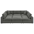 thumbnail image 4 of Modway Commix 6-Piece Down Filled Overstuffed Sectional Sofa in Gray, 4 of 10
