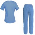 thumbnail image 2 of Women's Scrubs Set Scrub Top and Pants Scrubs Set, 2 of 3