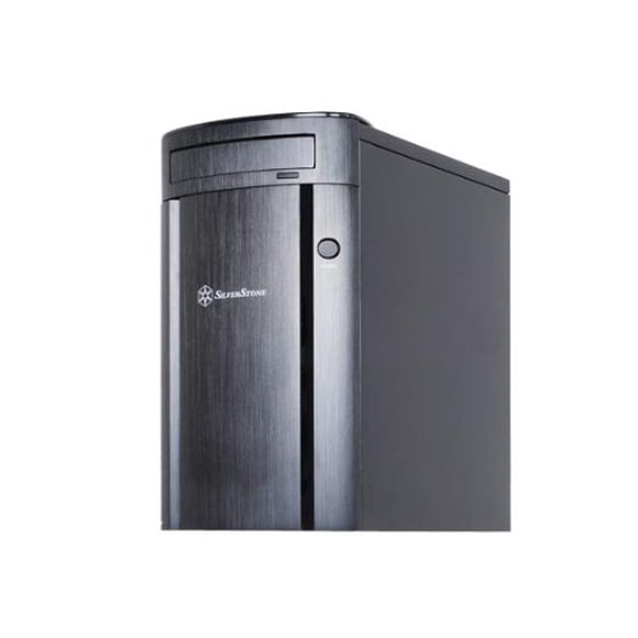 Silverstone Aluminum Front Panel/SECC Structure Micro ATX Mid Tower Computer Case SG04B-F (Black)