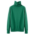 thumbnail image 4 of IMENGL Wool sweater turtleneck first line, Green M, Size M-2XL, 4 of 4