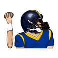 thumbnail image 1 of TopLLC Football Quarterback Wiper Stickers Car Windshield Wiper Stickers Car Car Stickers, 1 of 7