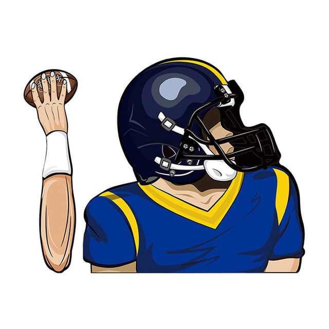 TopLLC Football Quarterback Wiper Stickers Car Windshield Wiper Stickers Car Car Stickers