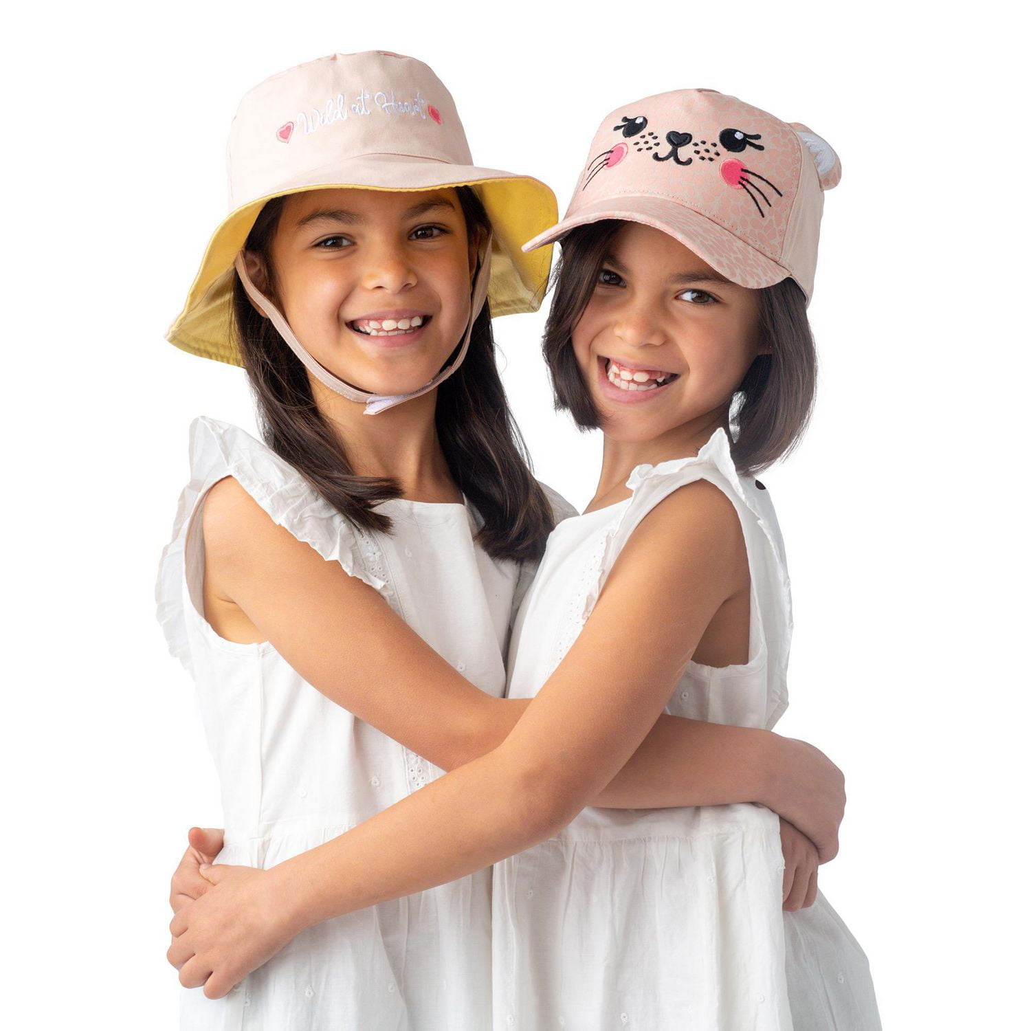 FlapJackKids - Reversible Baby, Kids & Toddler Sun Hat - Leopard & Zebra - UPF 50+