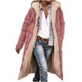 thumbnail image 1 of Manteau Long en Coton Réversible pour Femmes, d'Hiver, Décontracté, Ample, Mode, à Poches Colorées, à Fermeture Éclair, 1 of 1