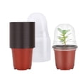 thumbnail image 4 of Pot de Semis avec Dôme d'Humidité Conteneur de Jardinage Transparent Petite Plaque de Semis pour Intérieur Extérieur, 4 of 6