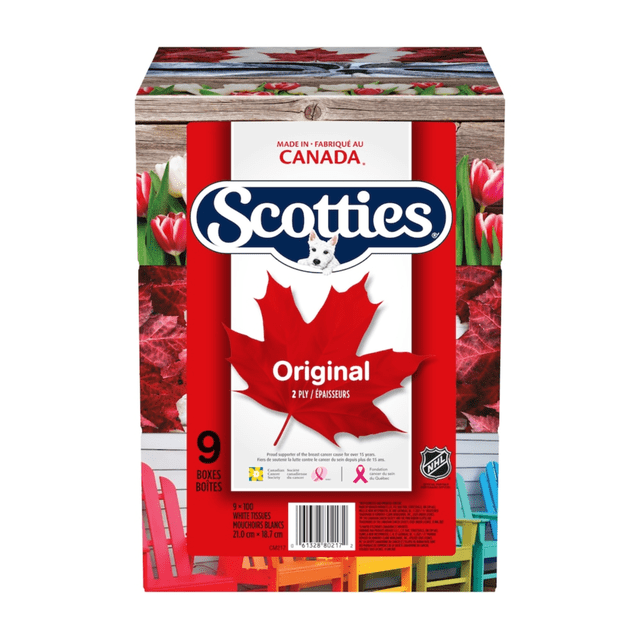 Scotties 2-Ply 100-Sheet Facial Tissue (9-Pack)