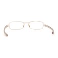 thumbnail image 2 of Adjustable Lens Angle Plastic Rectangular Reading Glasses Beige +2.25, 2 of 4