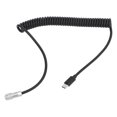 thumbnail image 2 of USB C Coiled Cable, Trigger Coiled Power Cable Wear Resistance 2 Pin Self Locking Connector  Fast Charging  For Camera, 2 of 8