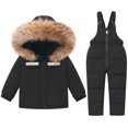 thumbnail image 2 of Weiqiqre Baby Kids' One-Piece Rompers, Boys Girls Fashion Solid Color Down Jackets Keep Thickening Warm Outdoor Coat Jumpsuit Set, 2 of 9