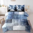 thumbnail image 1 of YST Navy Blue Grey Gradient 7-Piece Comforter Set, Twin, 1 of 4