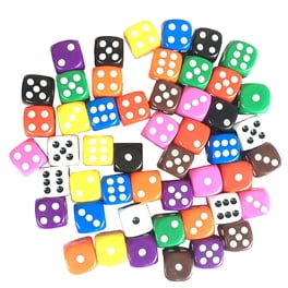 Lot de 36 dés de jeu multicolores à 6 faces, 16 mm à bords arrondis, ensemble de dés en vrac pour Tenzi, Farkle, Yahtzee, Bunco, jeu de dés, jeu de mathématiques, cadeau