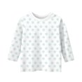 thumbnail image 4 of FAIWAD Chandails pour Adolescentes Col Rond Manches 3/4 Blouses T-Shirts Basiques Imprimés Hauts Décontractés Amples Tenues Légères, 4 of 4