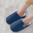 thumbnail image 5 of Men's Warm Soft Flop on Flip Shoe Comfortable Indoor Outdoor Slipper, 5 of 5