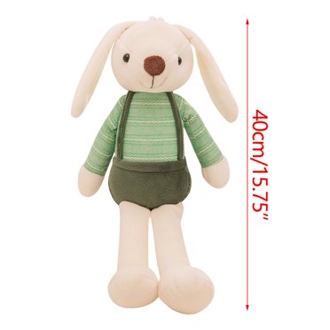 Rabbit Poupée en Peluche Ornement Mignon Rabbit Oreillers Jouet en Peluche Longues Oreilles Rabbit Fille Poupée Cadeau pour Enfants