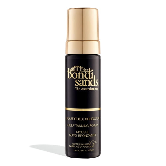 Bondi Sands Mousse Autobronzante Or Liquid, Pas besoin de laver, Enrichie d’huile d’Argan, 150mL