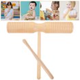 thumbnail image 2 of 1 Set Wood Guiro Instrument Percussion Instrument Beginner Guiro Instrument with Stick, 2 of 7