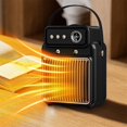 thumbnail image 2 of Spray Humidification Fan Heater 1200W High-Power Heating Heater Small Household Tabletop Timing Heater Space Heater Small, 2 of 4