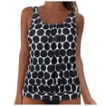 thumbnail image 1 of Gibobby Two Piece Tankini Bathing Suits for Women One Shoulder Swim Top with Bottom Swimsuits(Black,3XL), 1 of 7