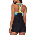 thumbnail image 2 of Womens Racerback Swimming Suit Tankini Set Swimsuit Bathing Suit with Boyshorts S-XXL, 2 of 4