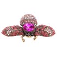 thumbnail image 4 of Broche Vintage, Forme d'Abeille Belle Attrayante Bijou de Broche pour Fêtes Rouge Rose, 4 of 8