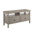 thumbnail image 1 of Kingfisher Lane 44" TV Stand in Rustic Gray, 1 of 2