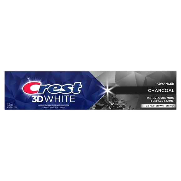 Crest 3D White Advanced Charcoal Whitening Toothpaste, 135 ml