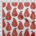 thumbnail image 3 of oneOone Tissu Velours Rouge Fruits Projets de Couture Tissu Imprimé au Mètre 58 Pouces de Large, 3 of 4