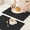 Black, variant on TIMIFIS Seat Cushion Round Cushion Solid Color Leather Western Dining Mat Oil-Proof Dining Table Mat Hotel Home Dining Mat Non-Slip Bowl Mat Insulation Mat Kitchen Gadgets