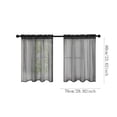 thumbnail image 3 of ZZkhGO Semi Sheer Short Curtains, Light Filtering Window Drapes, Thin Privacy Curtains for Kitchen Bathroom Bedroom, 3 of 4