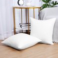 thumbnail image 3 of PiccoCasa Set of 2 Soft Water Repellent Throw Pillow Covers White 20x20 Inch, 3 of 7