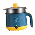 thumbnail image 4 of Electric Mini Hot Pot Electric Ramen Cooker 110V US Cooking Pot Nonstick Mini Pot Noodles Cooker for Cooking Dumpling Boiling Blue, 4 of 8