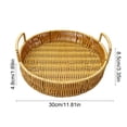 thumbnail image 3 of Pisexur Small Wicker Basket,Rattan Bread Baskets Round Woven Fruit Bowls Key Holders Stackable for Storage, Snack, Fruit, Vegetable Natural Small Basket, 3 of 6